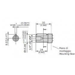 KIT ARBRE 13 (CYLINDRIQUE Ø15,85) POUR POMPE ET MOTEUR 31CC 2SP/2SM - 5GKI200039